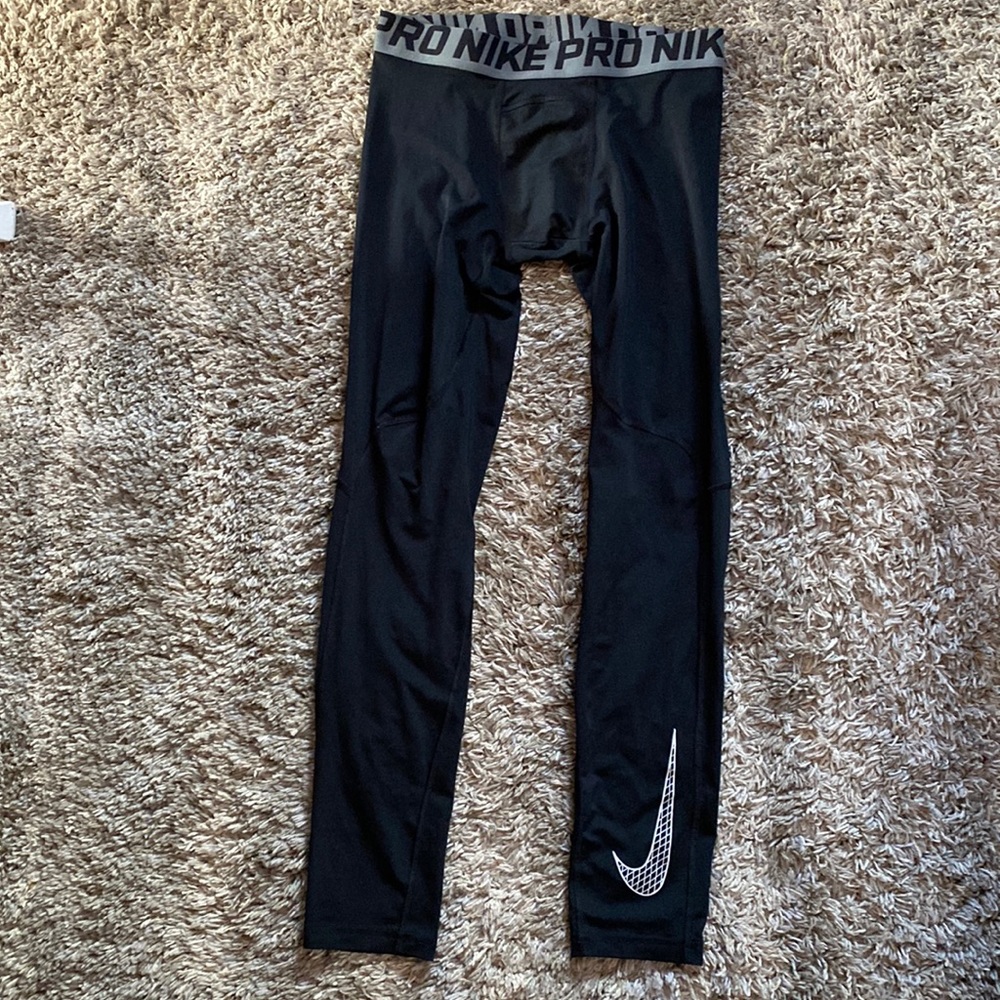 Youth XL Black Nike Pro Tight Leggings